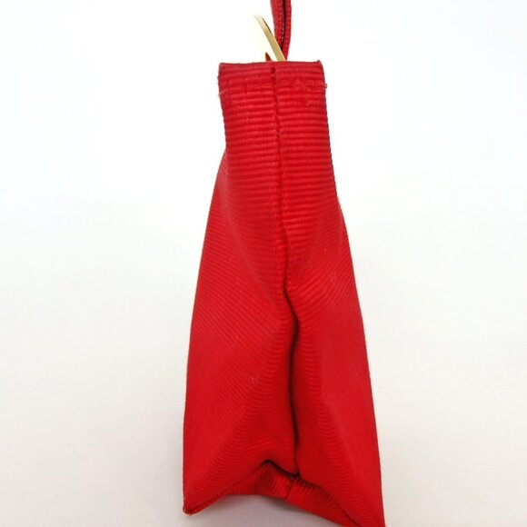 Authentic CELINE logo circle mini bag Pouch polyester [Used] - Picture 3 of 6